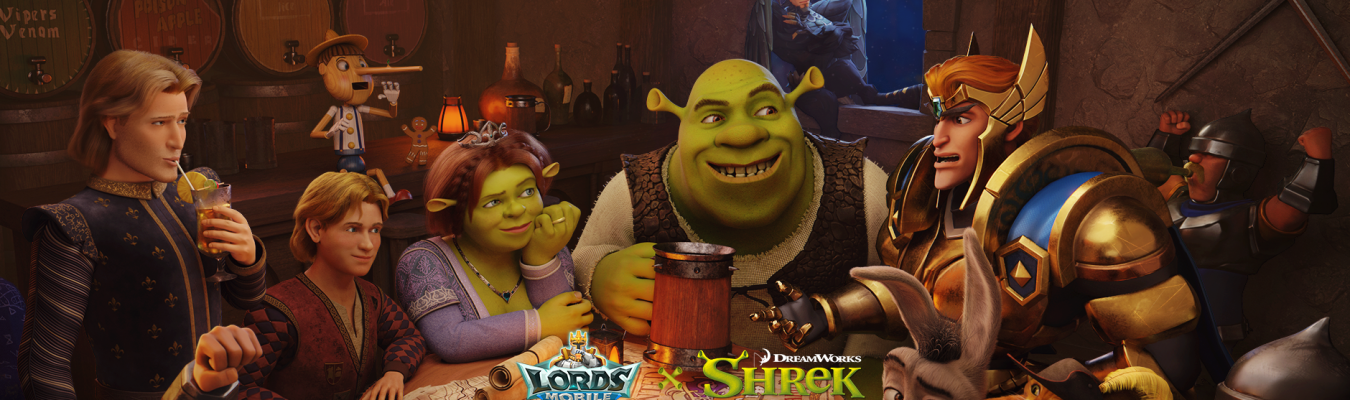 Lords Mobile recebe personagens de Shrek, da DreamWorks Animation